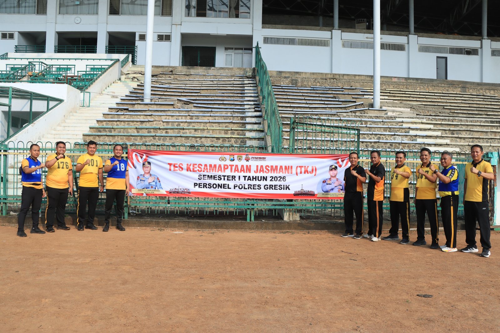 Tes Kesemaptaan Jasmani Semester I 2026, Polres Gresik Jaga Kebugaran Personel