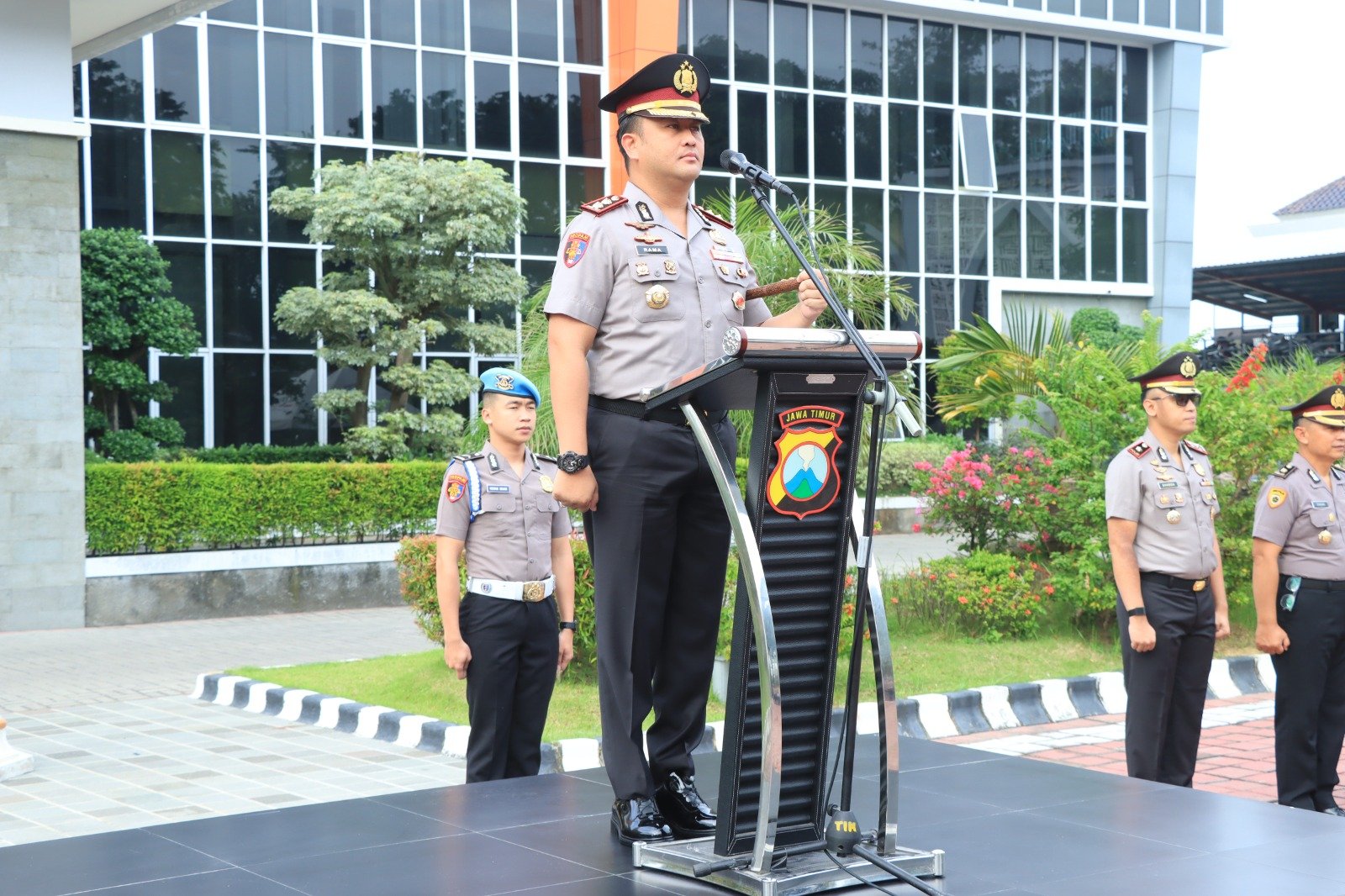 Kapolres Gresik Tegaskan Pelayanan Humanis, Polres Gresik Matangkan Pengamanan May Day 2026