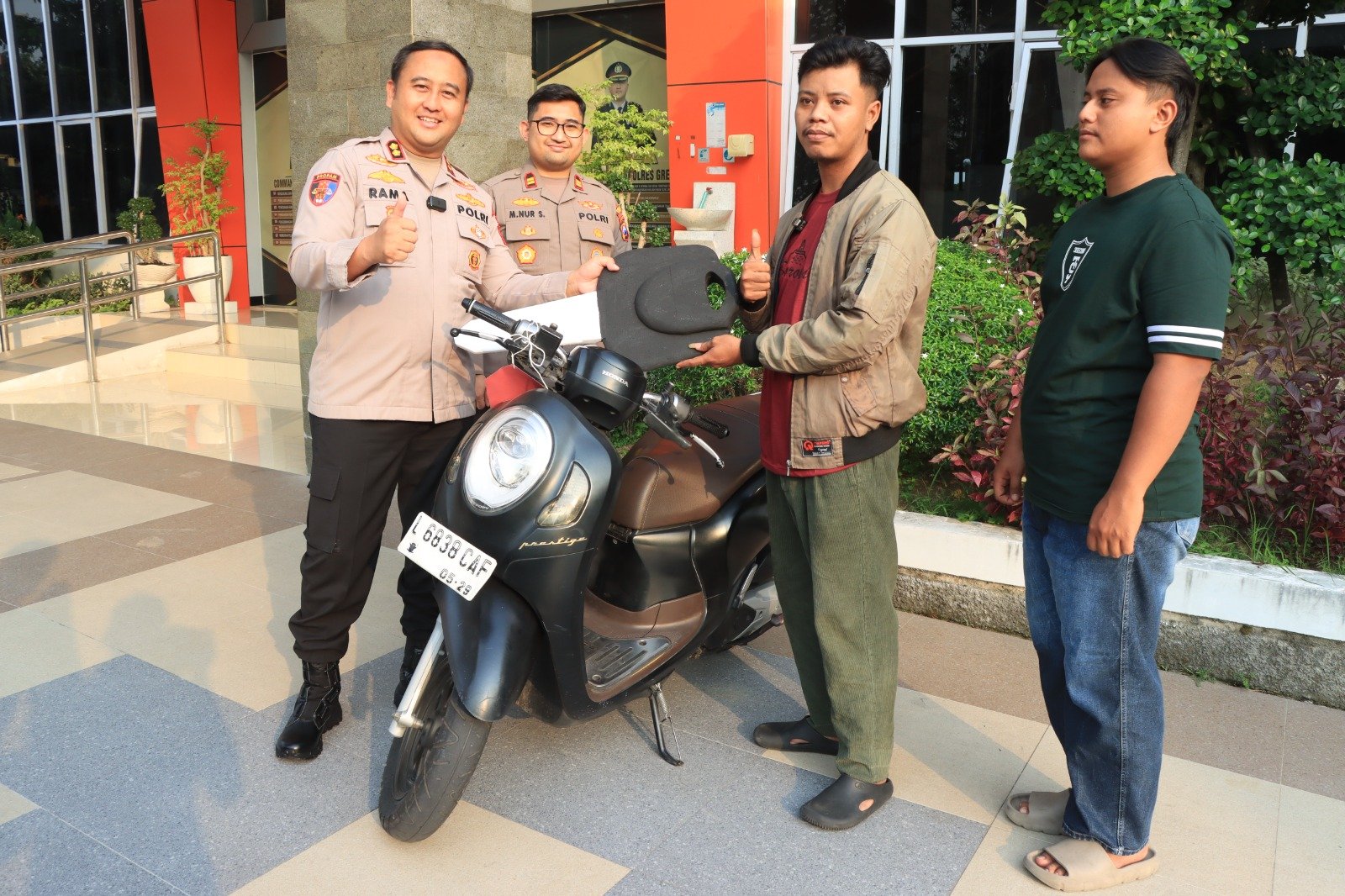Polres Gresik Gerak Cepat Ungkap Begal dan Curanmor, Motor Korban Langsung Dikembalikan