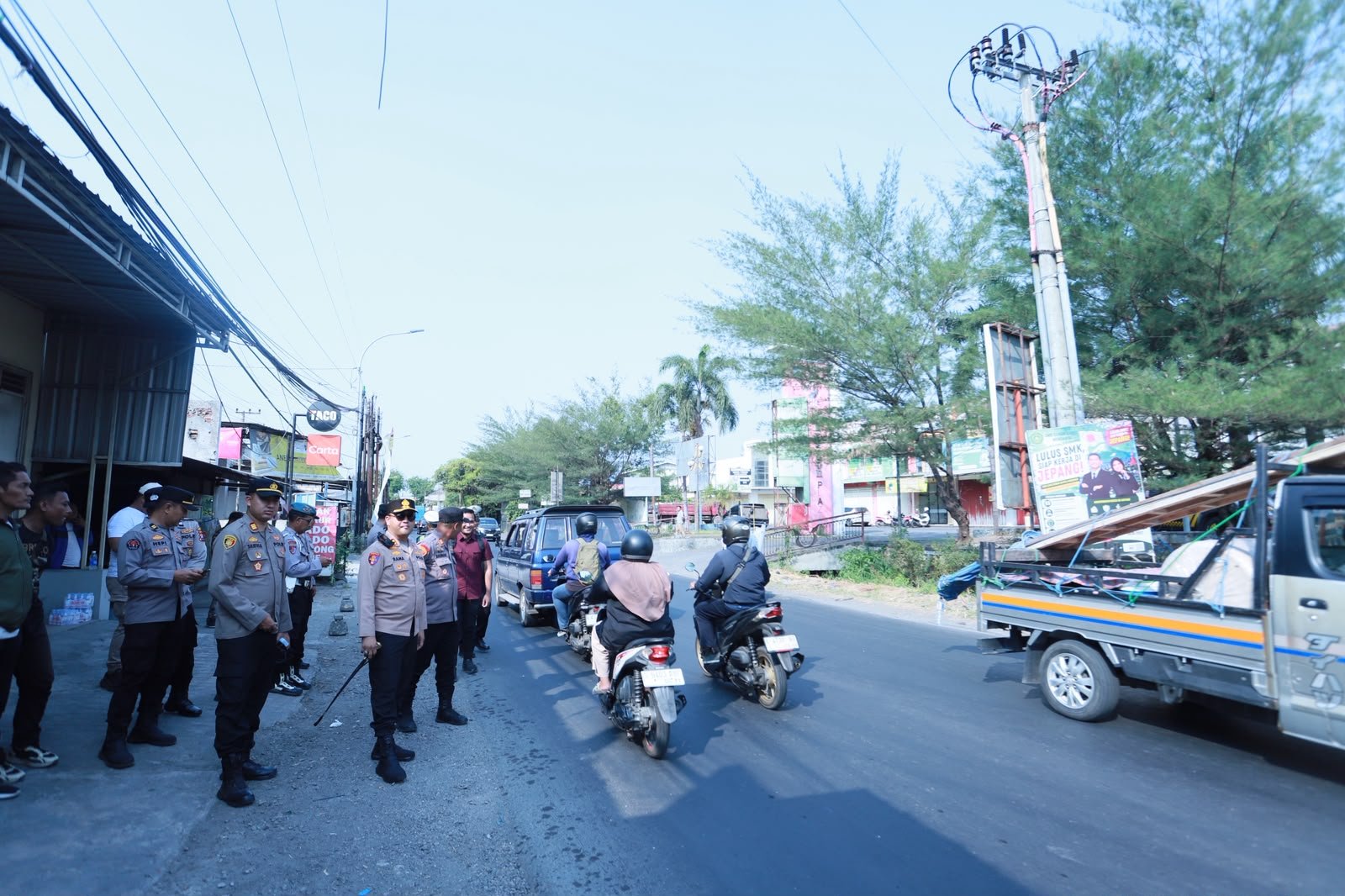 Jaga Kondusivitas, Polres Gresik Perketat Penyekatan Perbatasan Gresik-Surabaya di Menganti