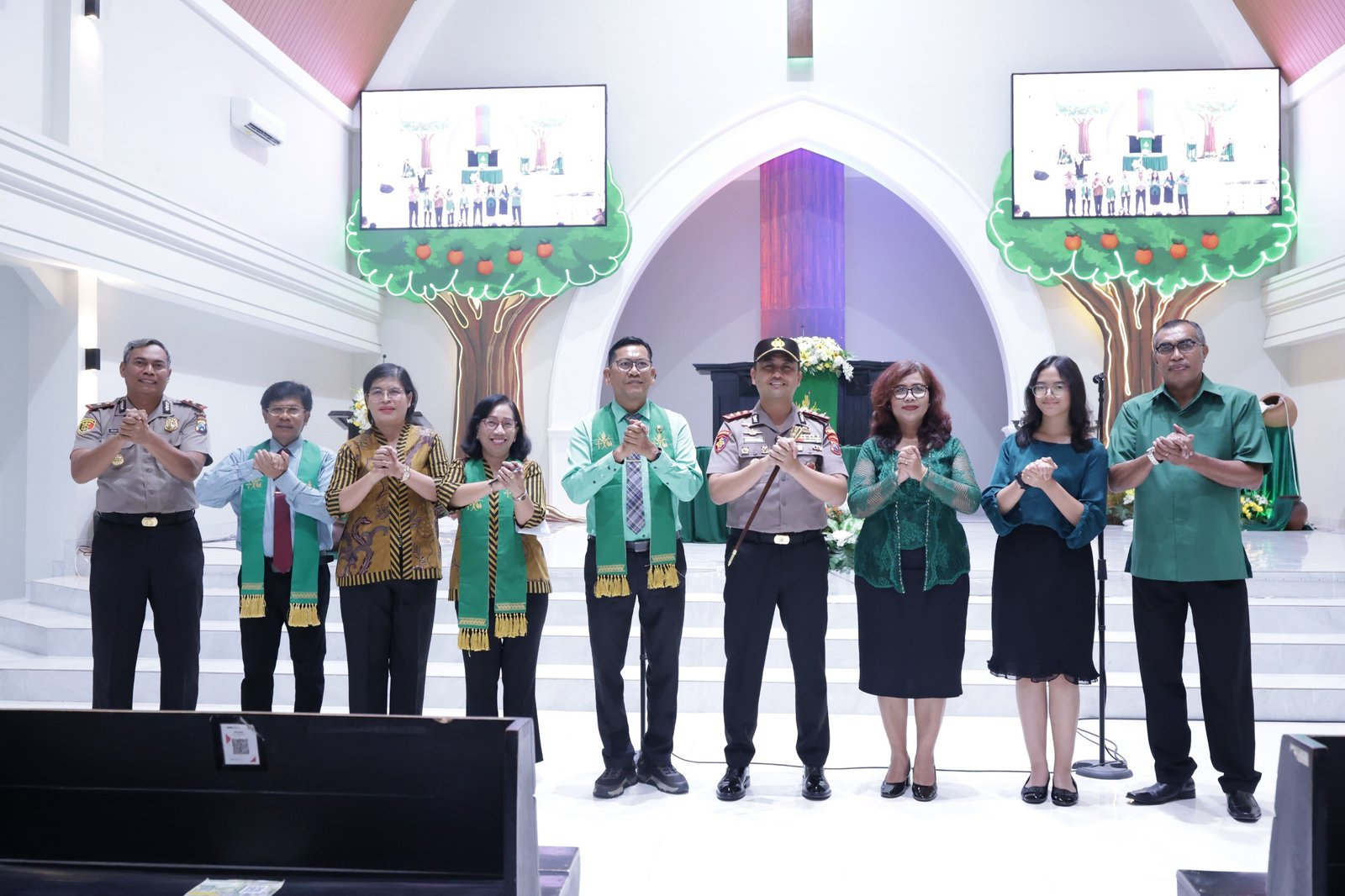 Minggu Kasih di Gereja, Kapolres Sampaikan Pesan Damai dan Jaga Kerukunan