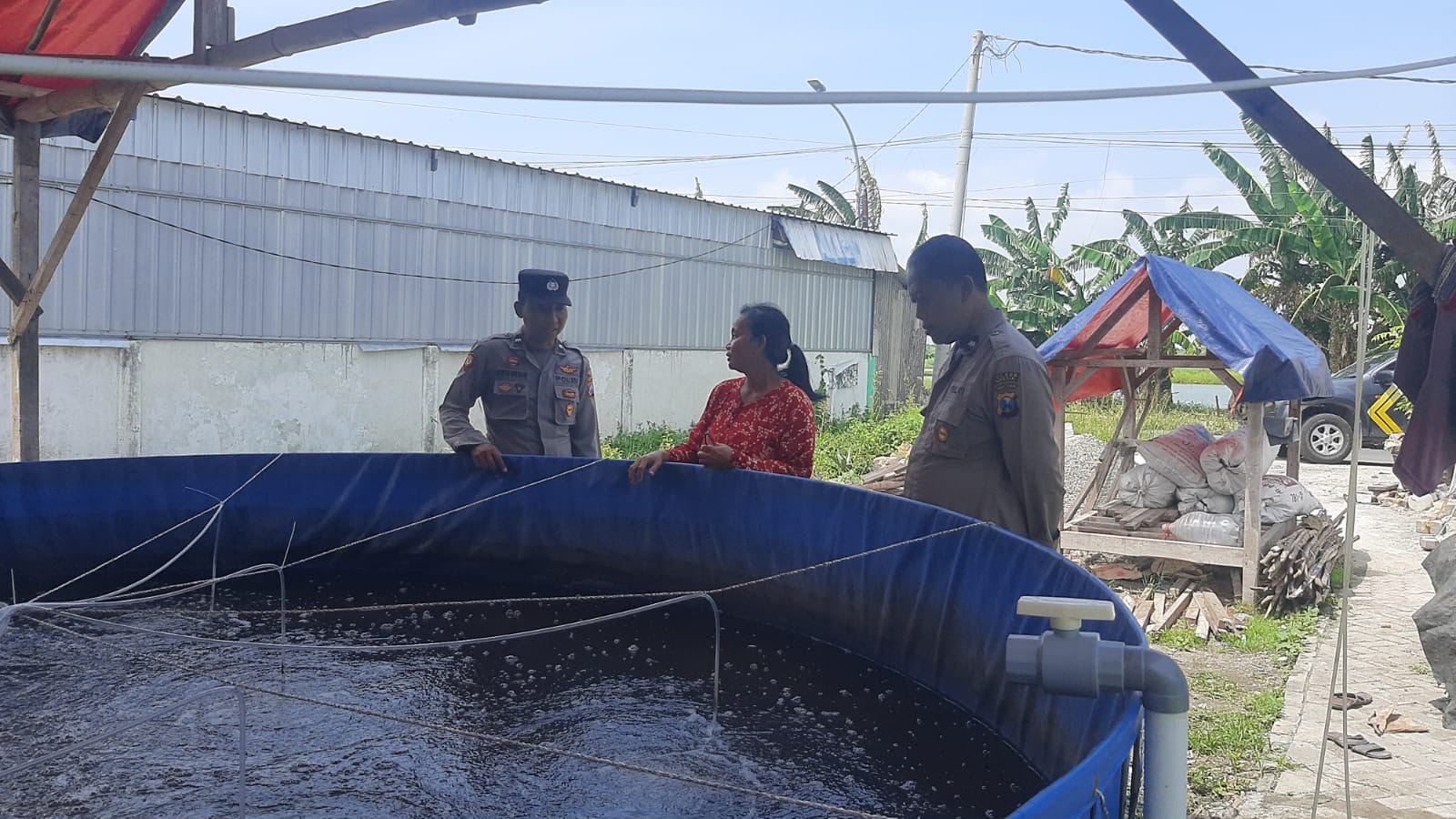Wujudkan Swasembada Pangan, Polres Gresik Cek Potensi Perikanan di Kebomas